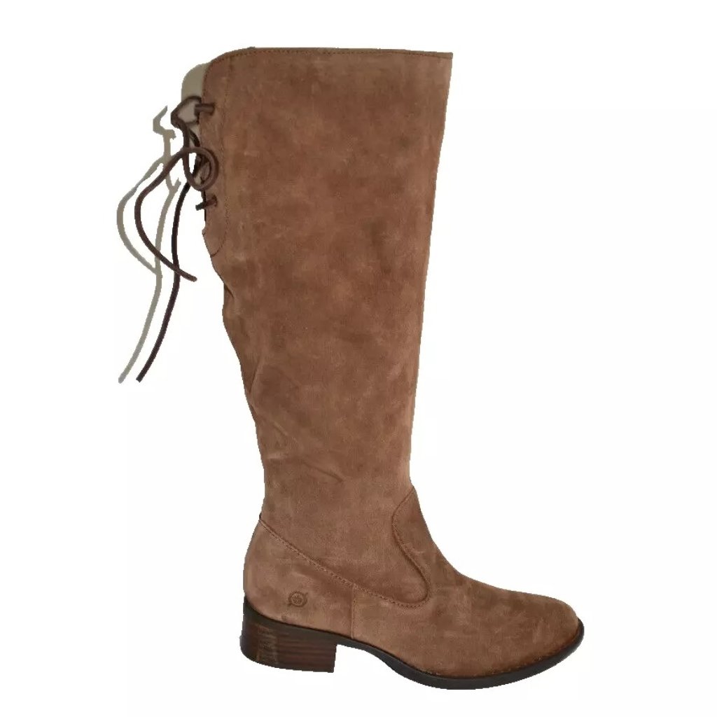 New! Born Cotto Tall Boot Brown Suede Knee High Size 6 M F75457 Dd441